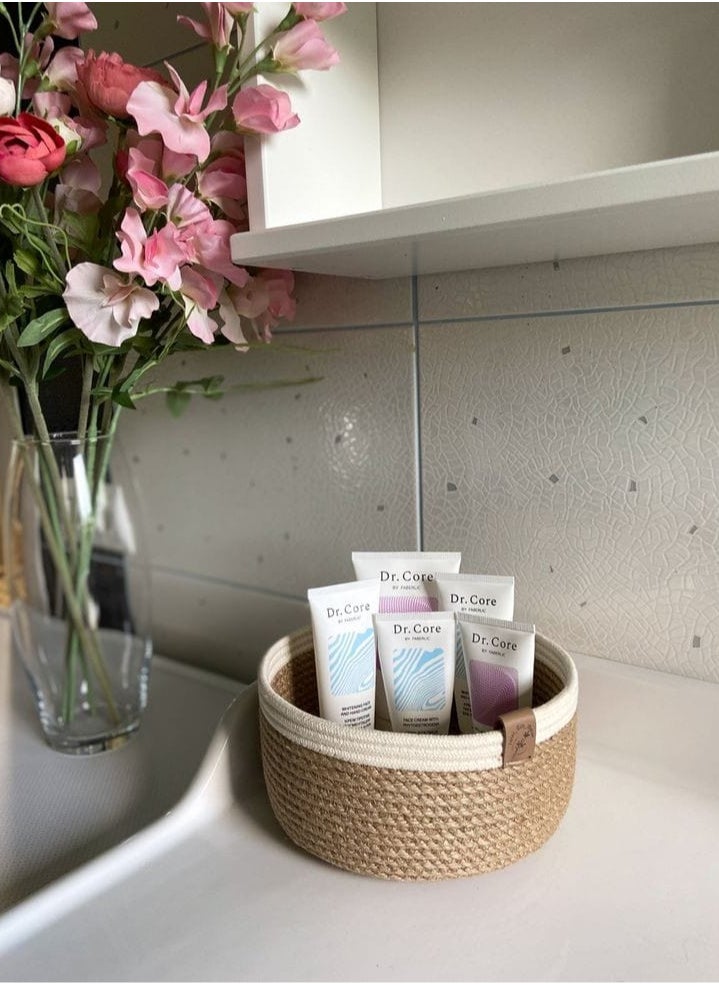 Generic Round organizer made from jute and natural cotton 25 