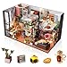 Foyucool DIY Miniature House Kit Dollhouse Kit with Dust Cover Mini House Building Kits for for Adult to Building Christmas Home Decorations Gifts for Family and Friends Loft - Image 3