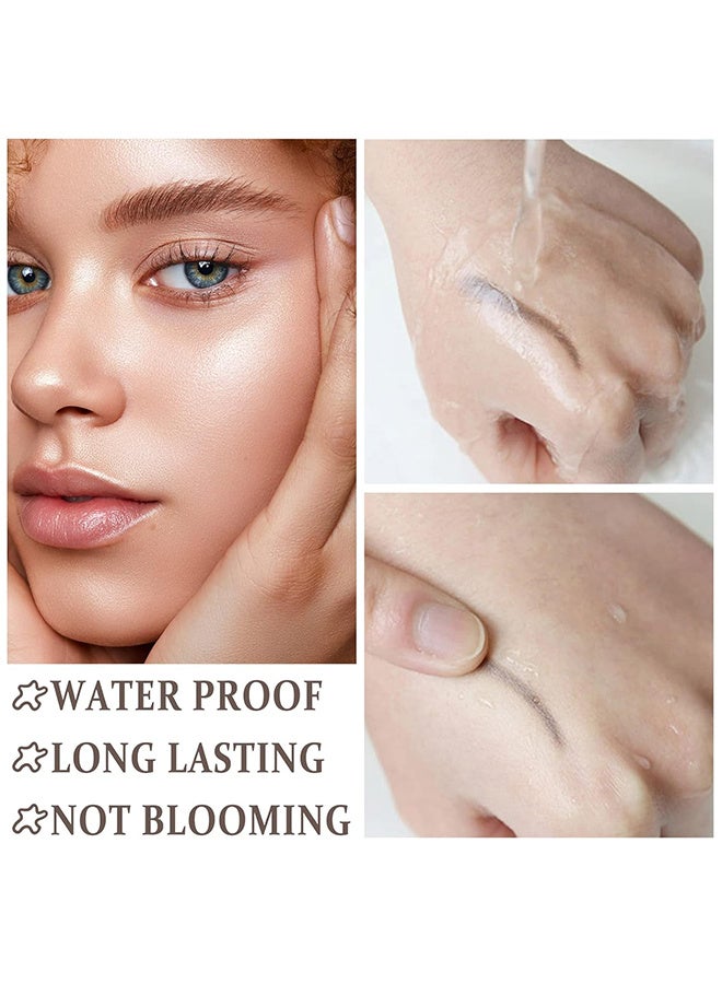 ICVC Tattoo Brow, Tattoo Peel Off Eyebrow Gel Tint, Semi Permanent Tattoo Brow Peel Off Tint Gel, Easy Peel Off Tin, Last Up To 3 Days, Waterproof And Sweat Resistant, Dark Brown - Image 3