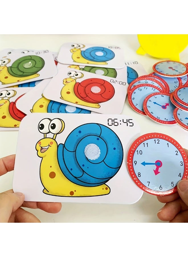 Educational Teaching Clock Toy, Learning Time Clock for Preschool & Kindergarten, Math Games for Time Recognition & Cognitive Development, Ideal Child Gift - Image 1