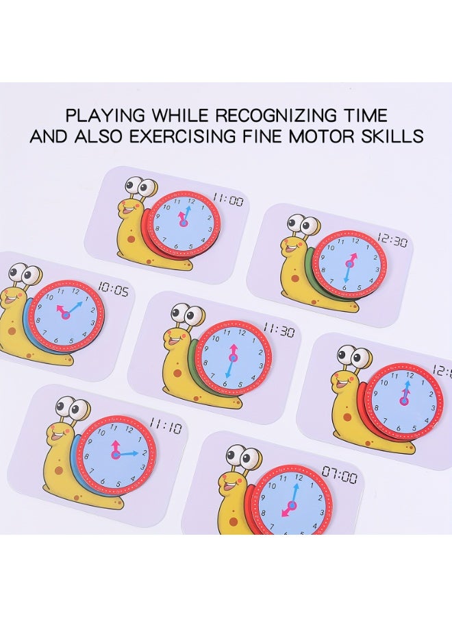 Educational Teaching Clock Toy, Learning Time Clock for Preschool & Kindergarten, Math Games for Time Recognition & Cognitive Development, Ideal Child Gift - Image 4