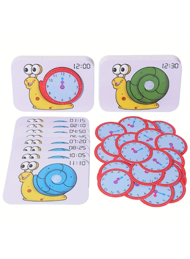 Educational Teaching Clock Toy, Learning Time Clock for Preschool & Kindergarten, Math Games for Time Recognition & Cognitive Development, Ideal Child Gift - Image 5