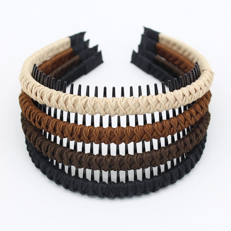Spa Headbands for Washing Face or FacialCan easily solve the problem of short hair on the forehead fashionable hair accessories are suitable for friends gatherings and shoppingA pack of 4