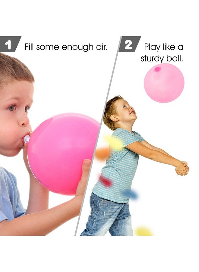 ArtCreativity Jelly Balloon Ball Set - 12 Piece - Fun Balloon Balls That Bounce and Stretch - Punch Balloons - Inflation Nozzles Included - Party Favor for Kids, Gift Idea for Boys, Girls - 6 Colors - Image 5