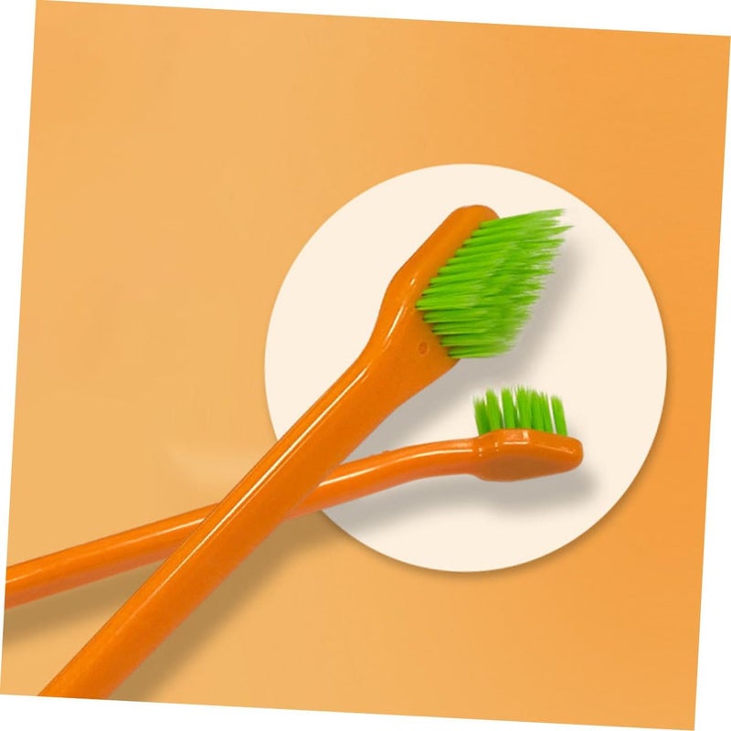 Professional Pet Toothbrush with Non-Slip Handle Portable Silicone Finger Toothbrush for Dogs and Cats Double-Headed Design for Teeth Cleaning and Gum Massage Convenient Oral Care - Image 4