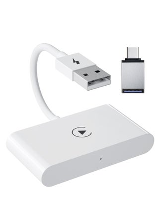 Wireless CarPlay Adapter for iPhone Wireless Carplay Dongle Converts Factory Cars Wired Carplay to Wireless Carplay Bluetooth Adapter 5Ghz WiFi Auto-Connect Online Update Support iOS 13+ - pzsku/Z51FA098FFE8AF6D7DA21Z/45/_/1730270539/037a5270-4a91-43fd-ad15-3cfa659f83f3