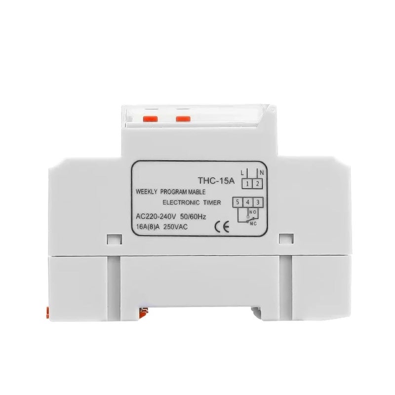 THC 15A Weekly Programmable DIN Rail LCD Digital Timer Switch AC220V - Image 3