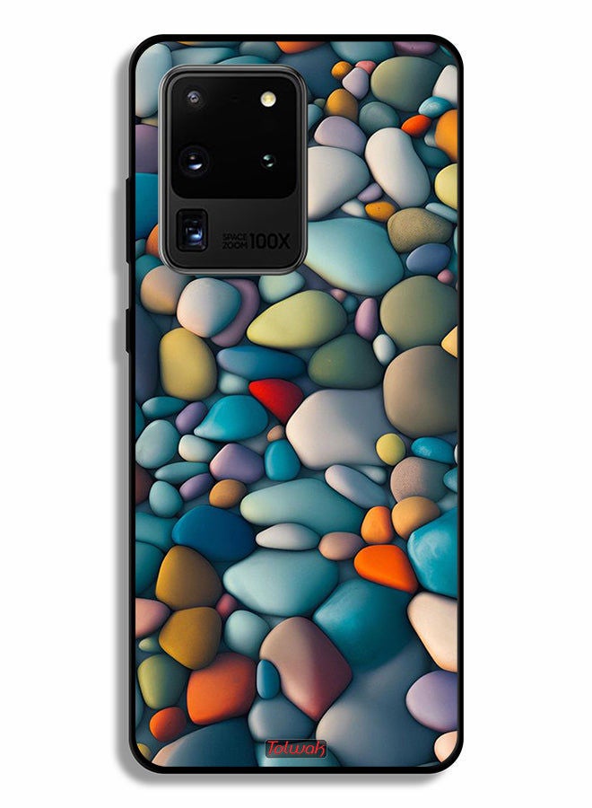 Tolwak Samsung Galaxy S20 Ultra 5G Protective Case Cover Stones Abstract Pattern - Image 2