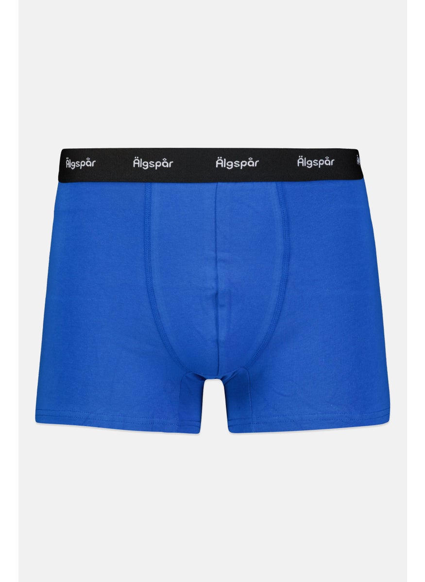 Algspar - Men 3 Pieces Brand Logo Boxer, Grey/Blue/Black - Image 1