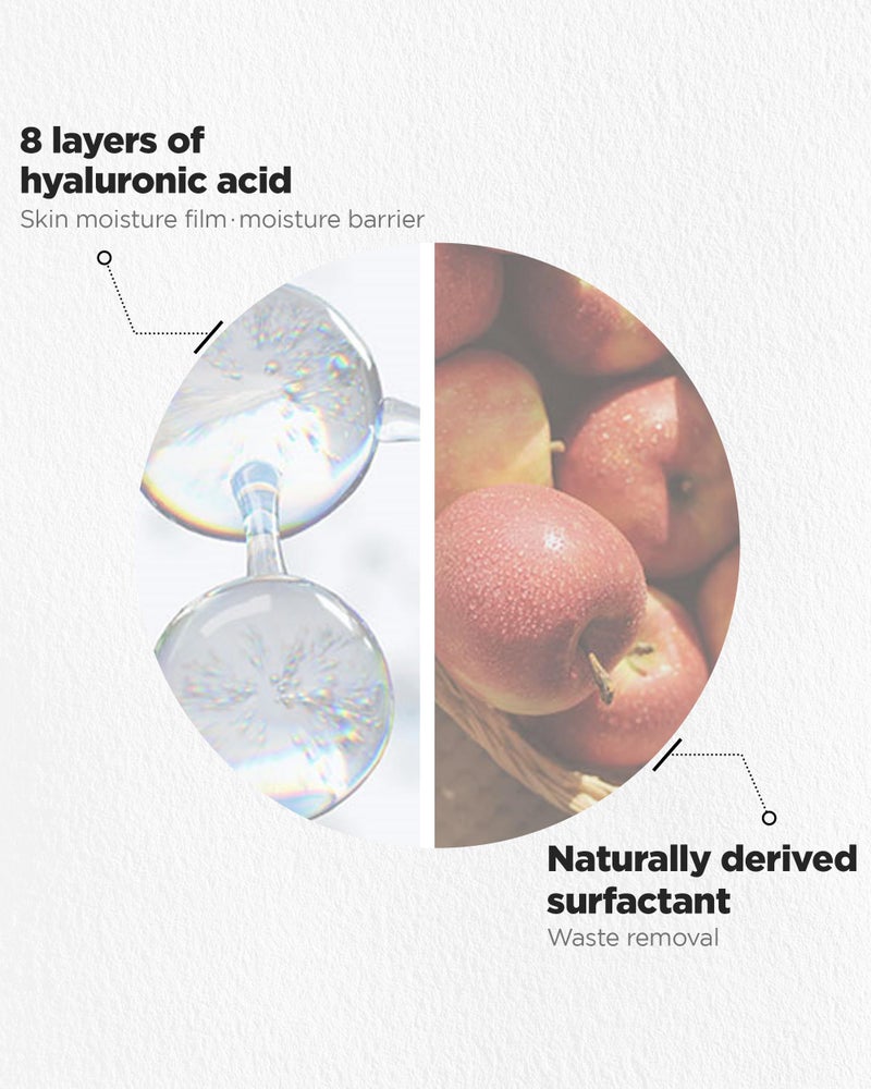 HYGGEE pH Hyaluron Gel Cleanser - Hyaluronic Acid Hydrating Face Wash - pH Balancing Formula for All Skin Types - Hypoallergenic Mild Makeup Cleansing Gel, 1.69 fl.oz. x 2 Pack - Image 4