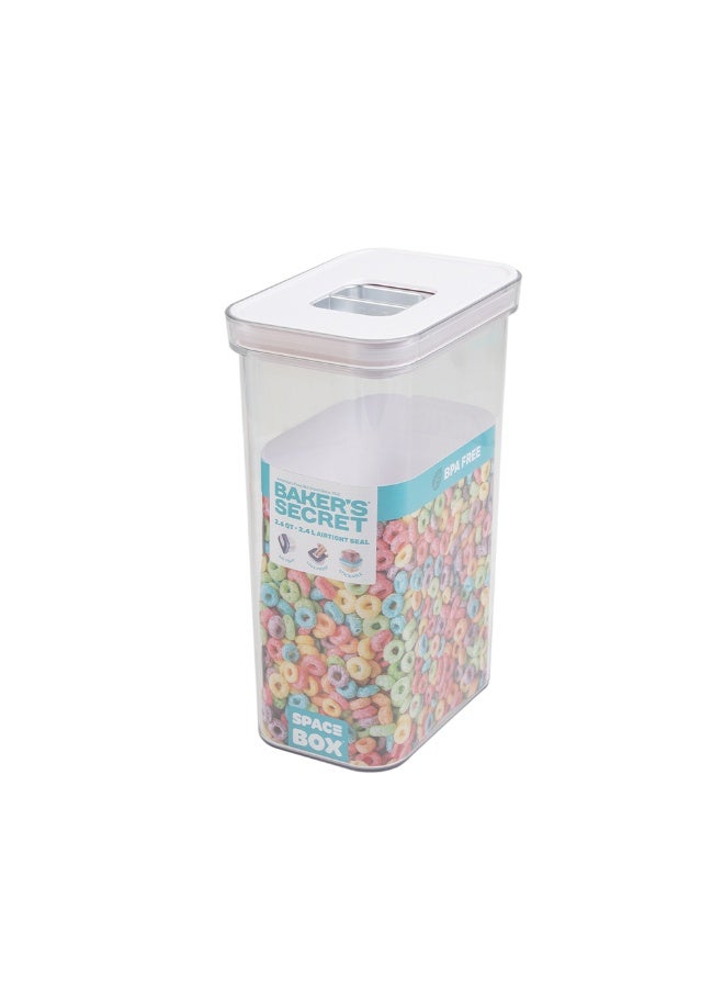 Baker's Secret Baker’s Secret 2.4L SPACE BOX Rectangular Airtight Container – Spacious Food Storage for Freshness Preservation, Bulk Meal Prep & Organized Kitchen Use - Image 2