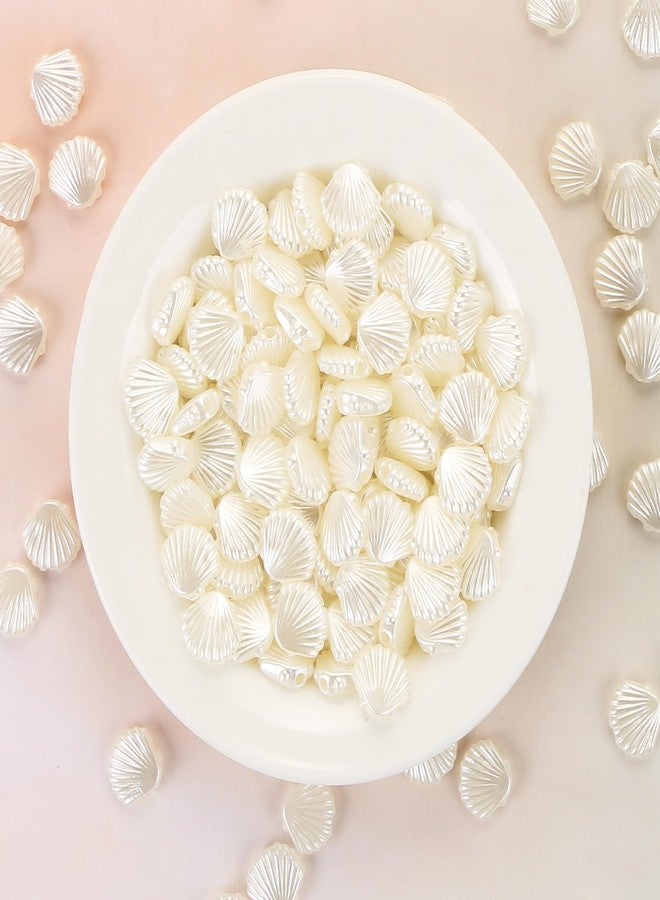 EVERMARKET 200 Pcs Shell Beads for Jewelry Making, Acrylic Sheel Beads Bulk Cute Seashell Beads with Box, Aesthetic Beads for DIY Crafts Shell Charms Key Chains Bracelet - Image 5