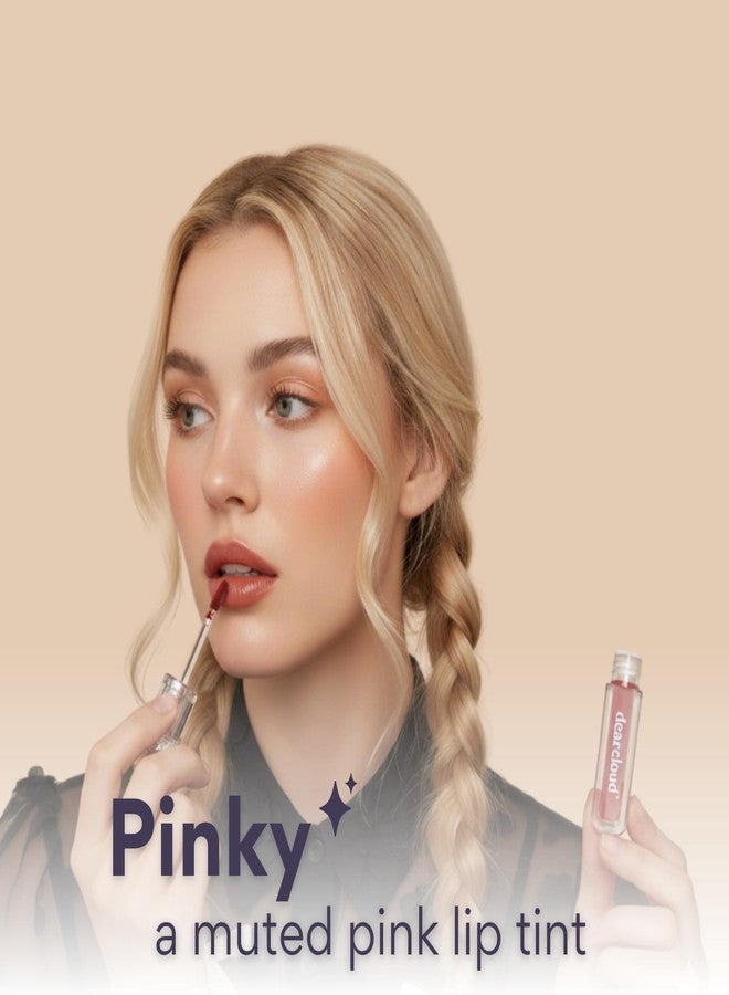 dearcloud Color Crush Lip Tint – Lip Gloss for Women – Tinted Lip Balm with Squalane – Pinky (0.13 oz) - Image 2