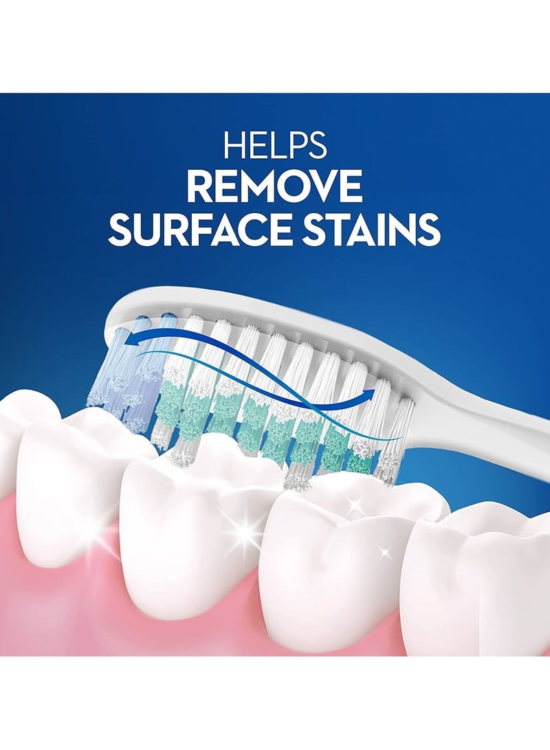 Oral-B Delicate White Manual Toothbrush Medium Pack of 4 Multi-Colored - Image 2