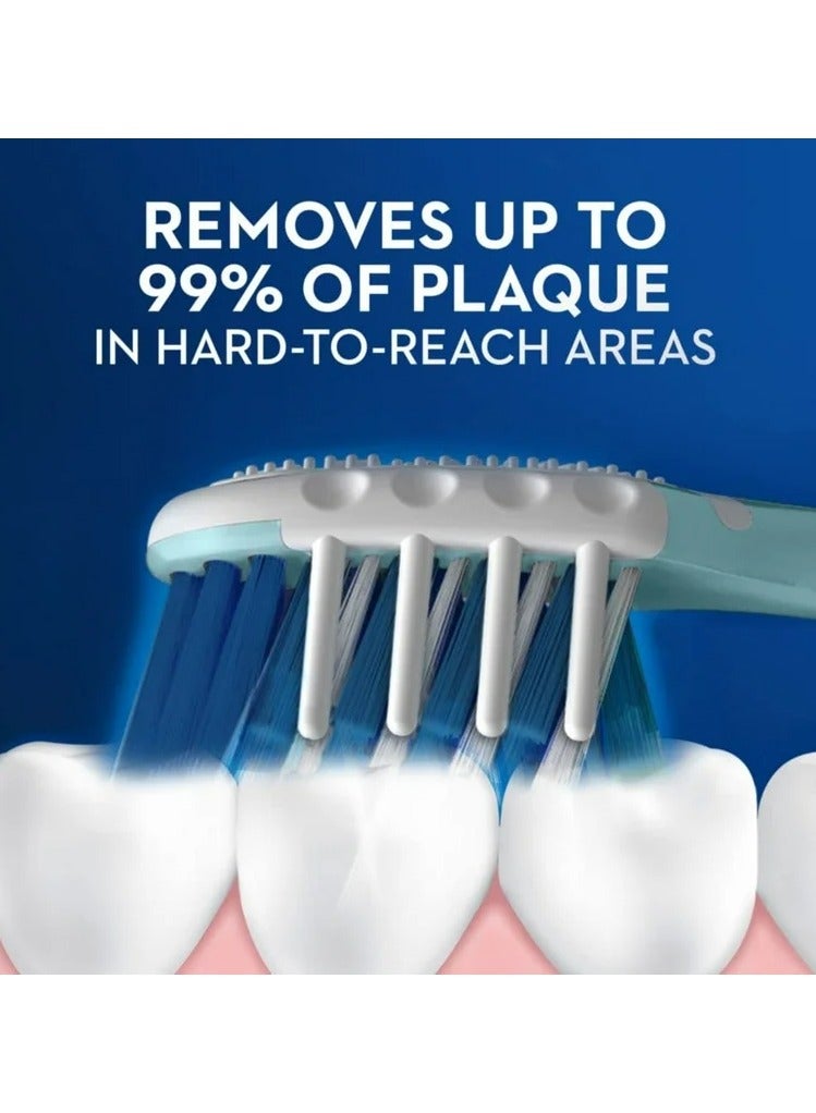 Oral-B Delicate White Manual Toothbrush Medium Pack of 4 Multi-Colored - Image 4