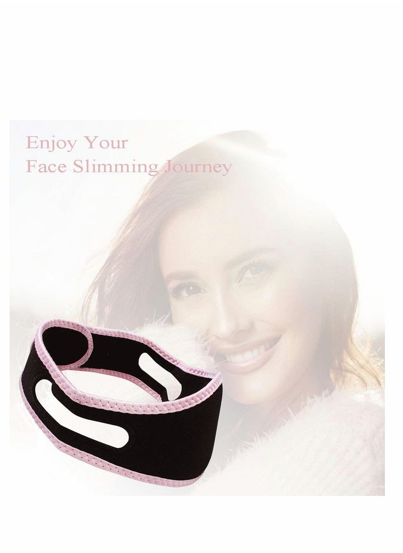 SYOSI - 2 pcs Facial Slimming Strap, Weight Reducing V-shaped face, Slimming Strap Pain- Free Anti-Wrinkle Band, Anti Aging, snoring devices for women, Anti Snore Chin Strap - Image 1