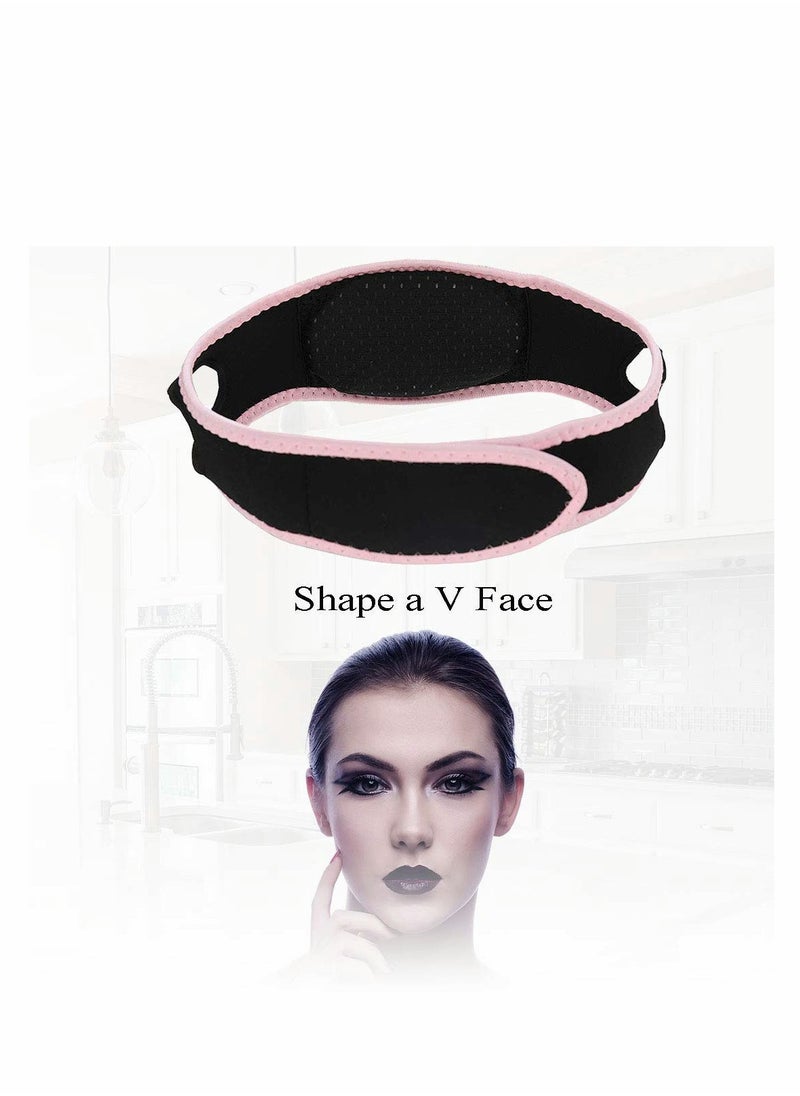 SYOSI - 2 pcs Facial Slimming Strap, Weight Reducing V-shaped face, Slimming Strap Pain- Free Anti-Wrinkle Band, Anti Aging, snoring devices for women, Anti Snore Chin Strap - Image 1