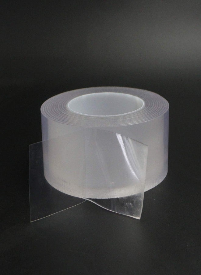 ISAN® NANO GEL Tape Width 48mm (2" Approx) x 3m Length Double sided 2mm Transparent Washable Reusable (1 Pc.) - Image 1