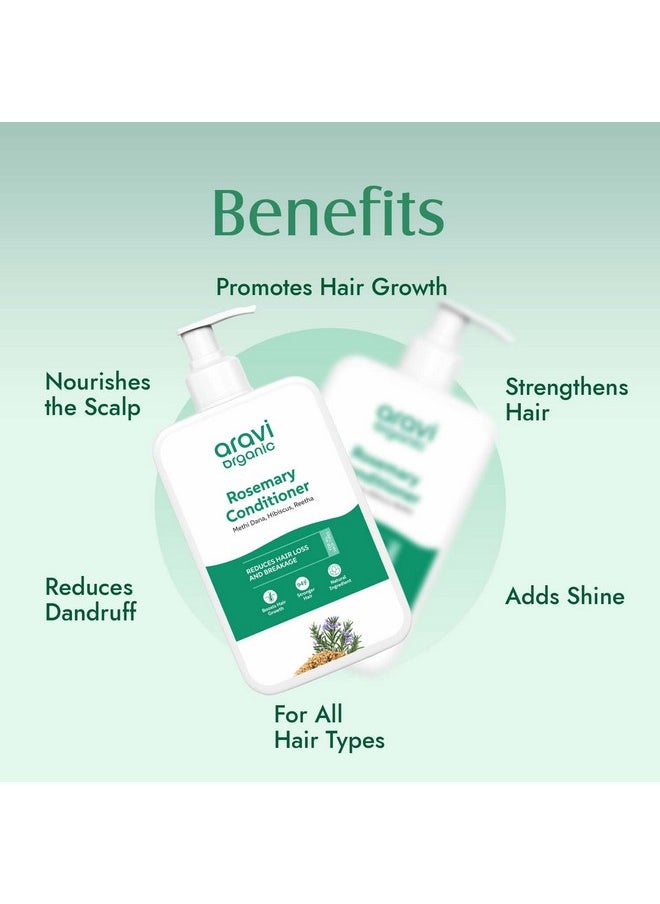 Aravi Organic Aravi Organic Rosemary Hair Growth Conditioner - Enriched With Rosemary, Green Tea & Caffeine - For All Hair Types - For Men & Women - Sulfate & Paraben Free (200 ml)  - Image 2