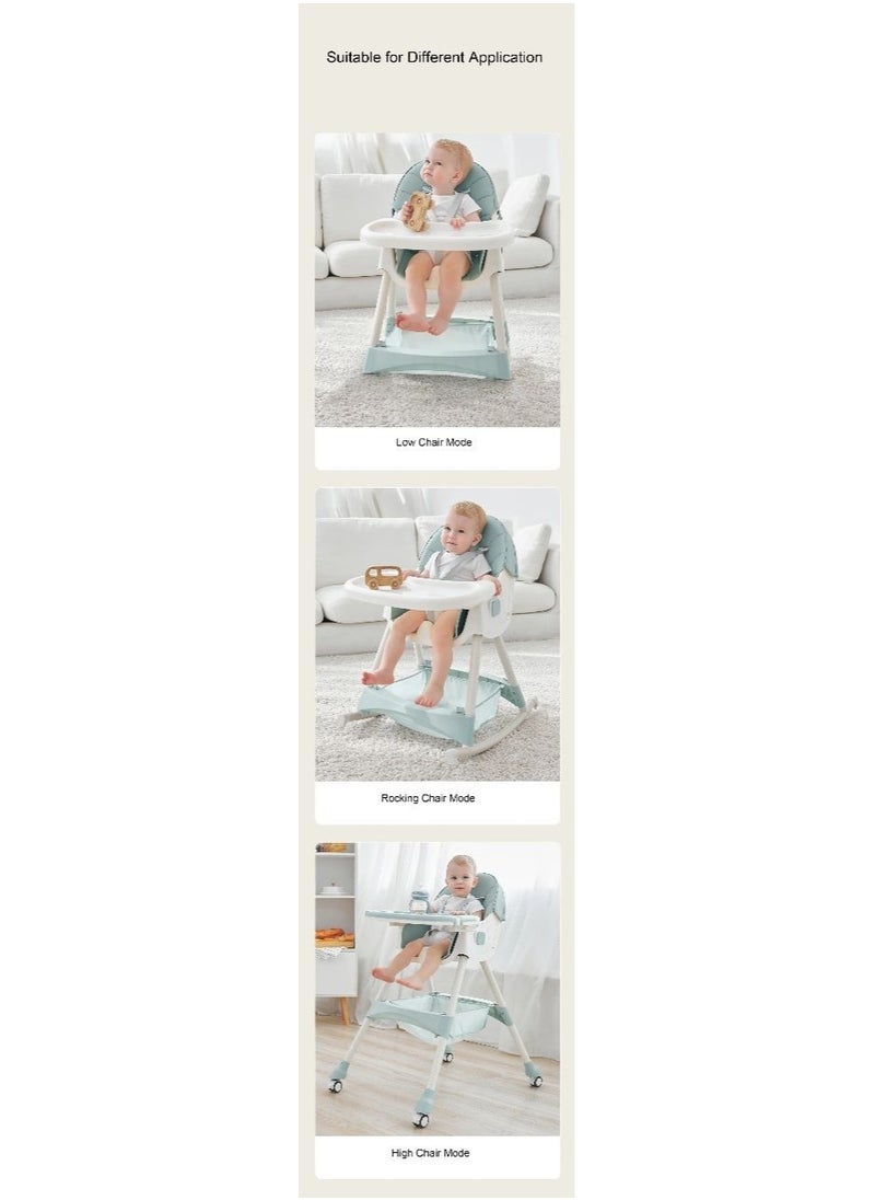 FULL JOY Adjustable Multifunctional Portable Foldable Dining Highchair With Removable Tray -Pink  33-803-12P  - Image 5