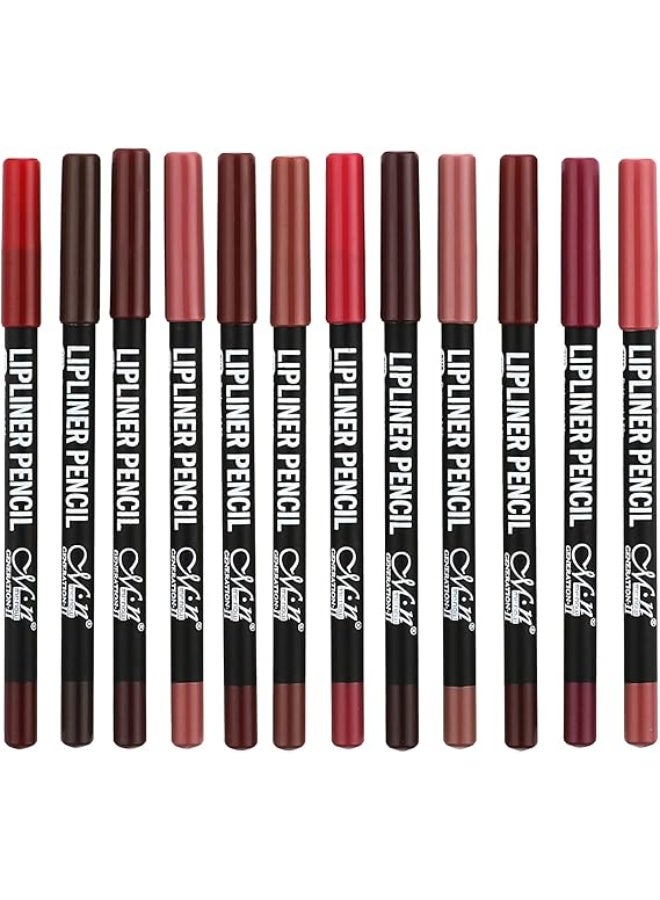 مي ناو مجموعة أقلام تحديد الشفاه الكريمية الجديدة  - 12 لونًا - Image 2