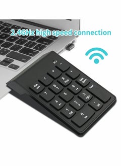 Y&D Wireless Silent Number Pad Portable Numeric Keypad Keyboard with Mini USB Receiver for Laptop Notebook, Desktop PC Computer, Compatible Windows, 10 Million Keystrokes Life，10M Use Distance  - Image 4