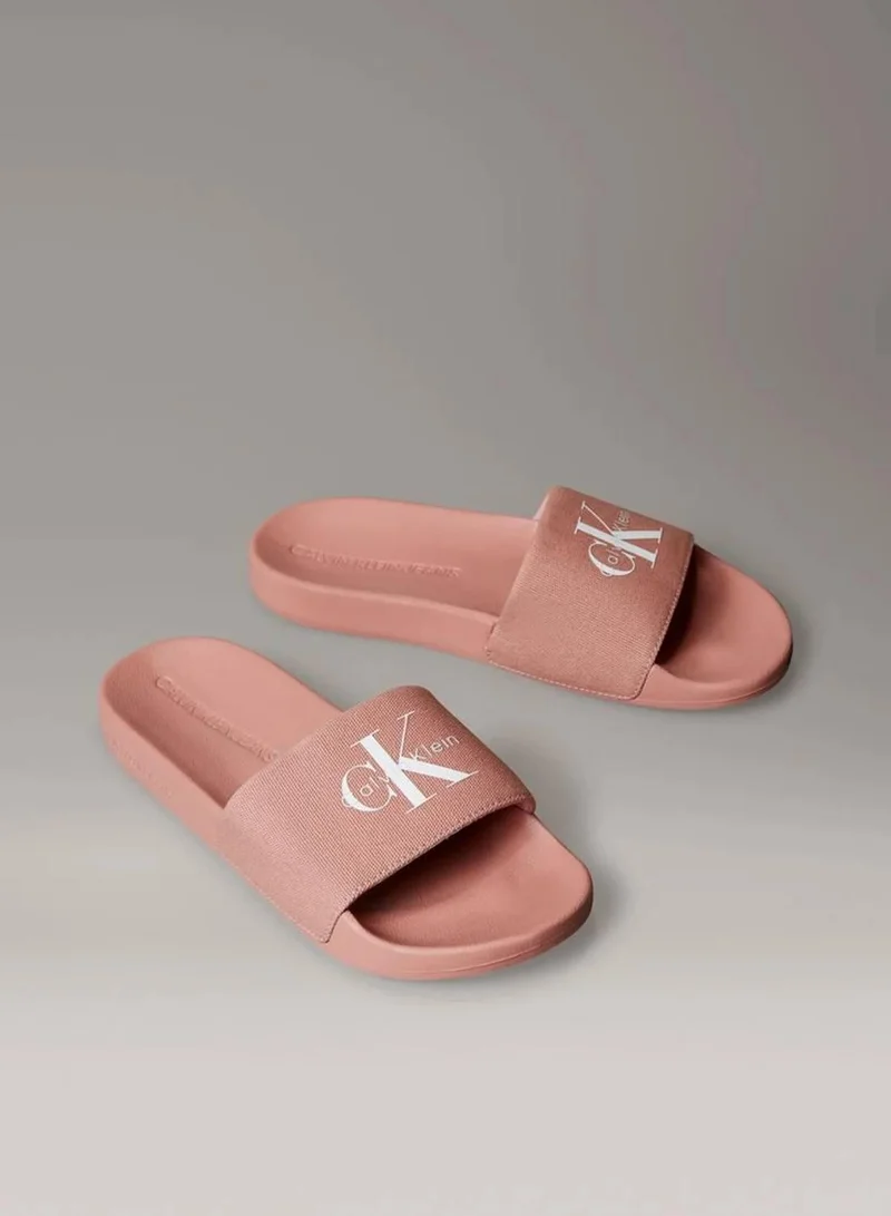 Calvin Klein Jeans Canvas Logo Sliders