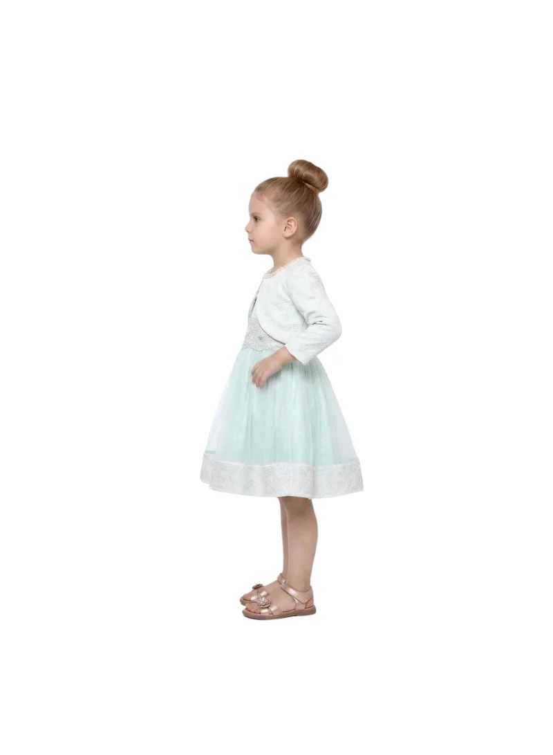 بيداني Girls' Mint Green Party Dress Set