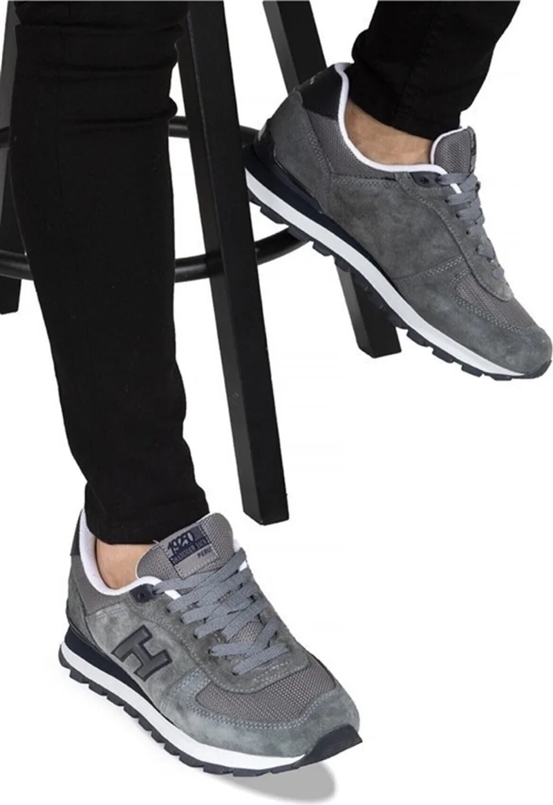 هامر جاك Peru Large Size Men's Sneaker Sports Shoes Gray 19250 V7