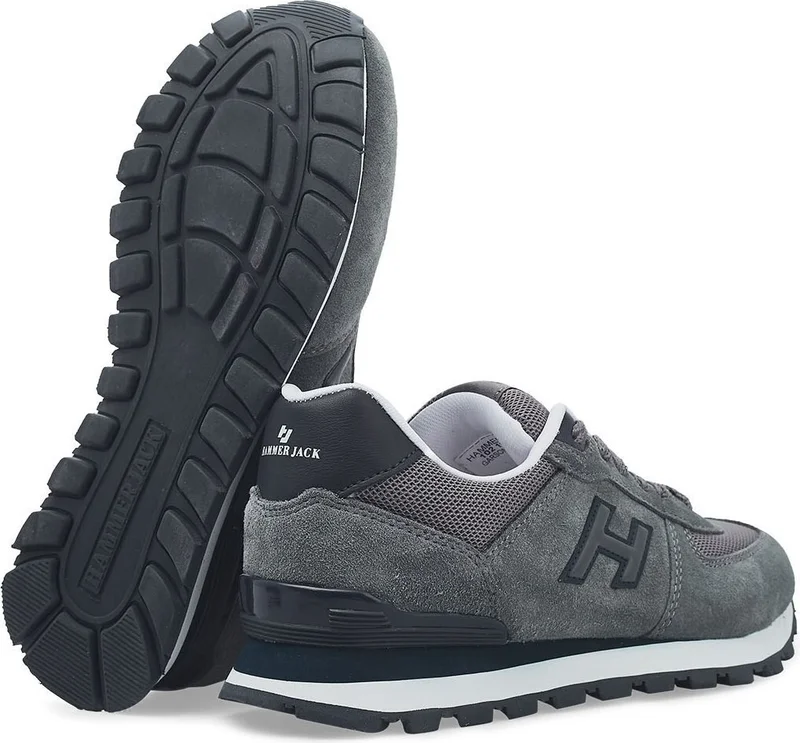 هامر جاك Peru Large Size Men's Sneaker Sports Shoes Gray 19250 V7