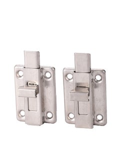 LAWAZIM Sliding Lock -2 Pieces- Heavy-Duty Durable Easy to Install Steel Sliding Door Latch with Predrilled Mounting Holes - Enhanced Security Indoors Cabinets Workshop and Outdoors Gate Garage Fence  - Image 4