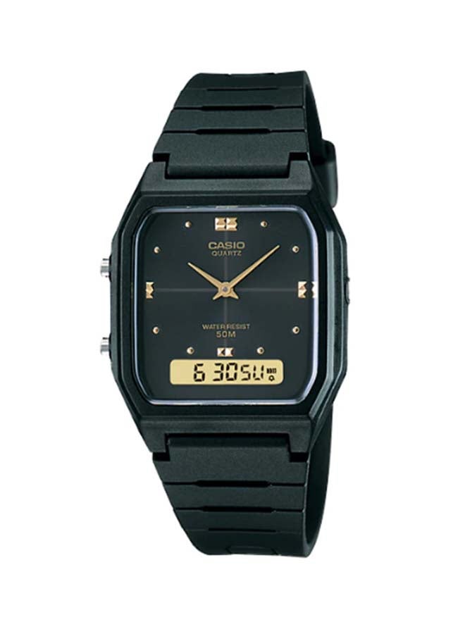 CASIO Men Resin Analog/Digital Watch AW-48HE-1AVDF - Image 1
