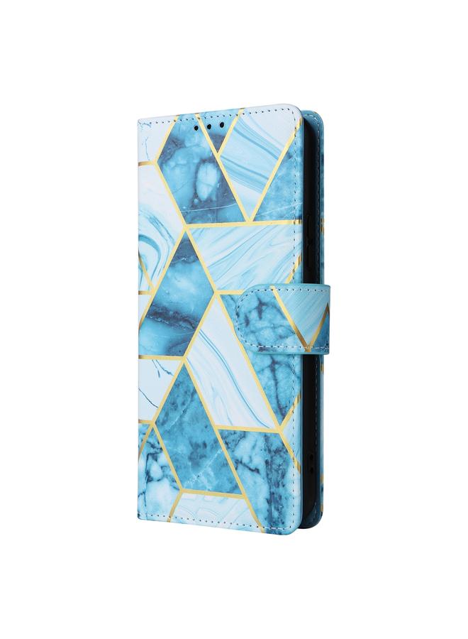 اس-توب جراب لهاتف Samsung Galaxy A54 5G مصنوع من الجلد بخياطة برونزية رخامية - Image 2