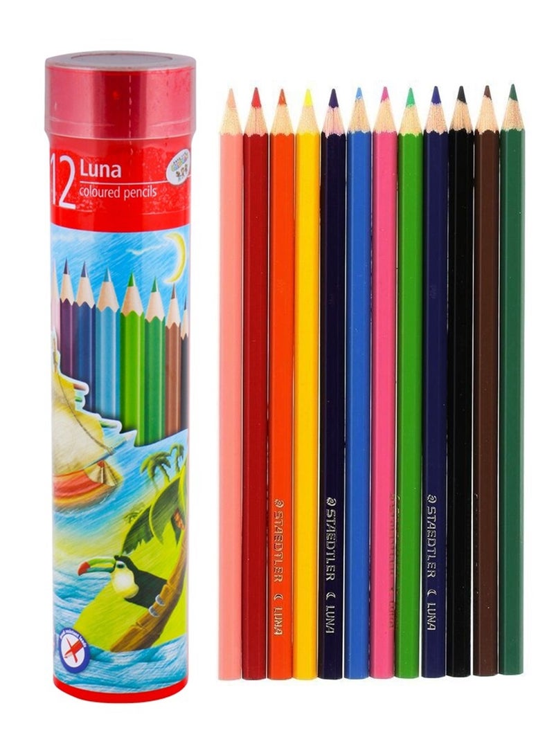 STAEDTLER 12-Piece Luna Colour Pencils In Metal Cylinder - Image 1