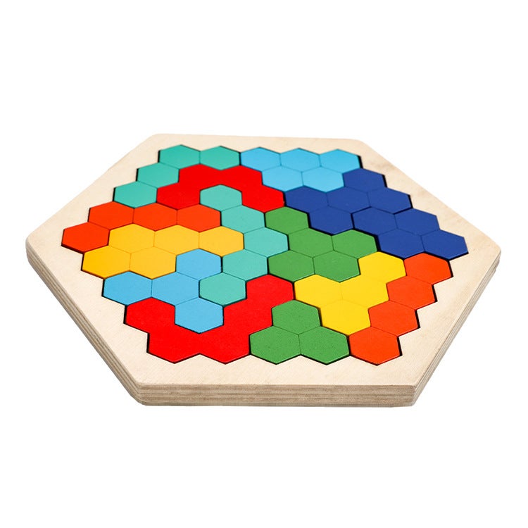 Wooden Transformable Honeycomb Puzzle - Colorful Educational Toy for Boys and  Girls - Image 5