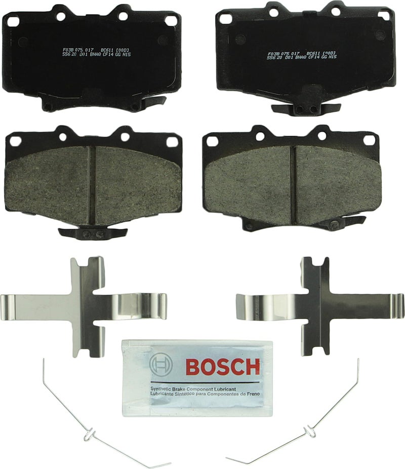 BOSCH BC611 QuietCast Premium Ceramic Disc Brake Pad Set - Compatible With Select Toyota 4Runner, T100; FRONT - Image 5