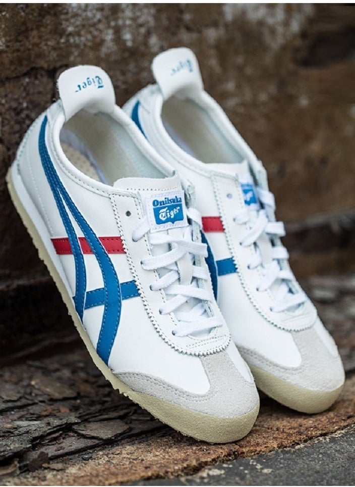 Onitsuka Tiger - Mexico 66 Colorblock Sneakers White/Blue/Red - Image 1