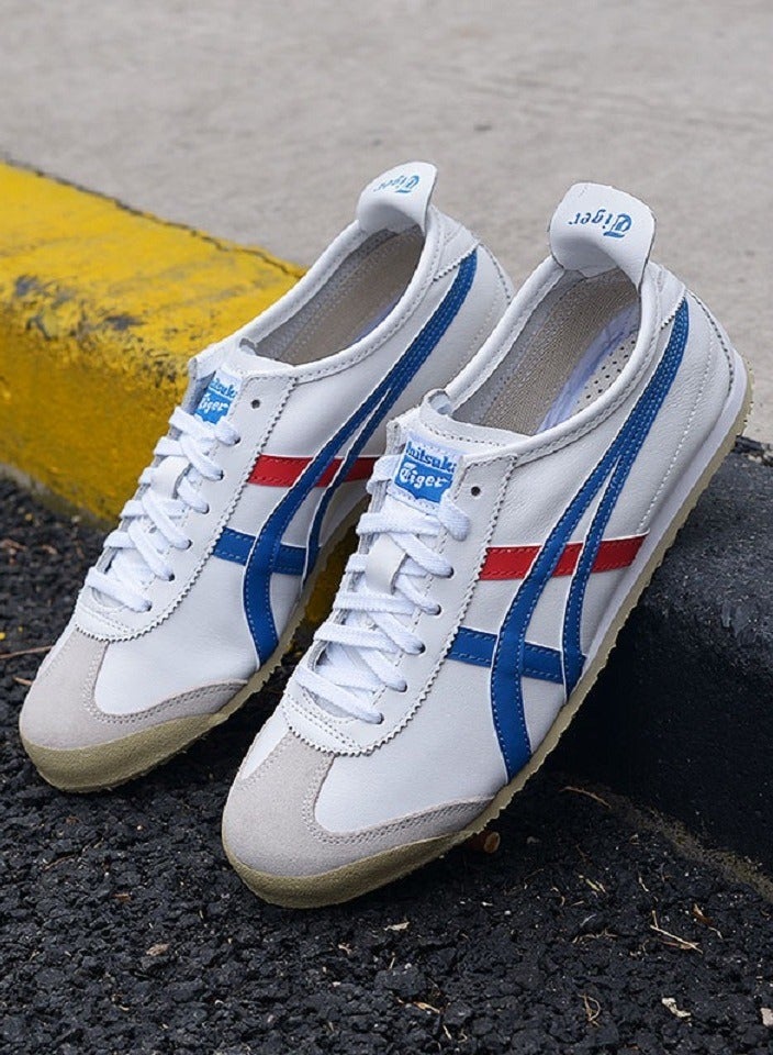 Onitsuka Tiger Mexico 66 Colorblock Sneakers White/Blue/Red - Image 4