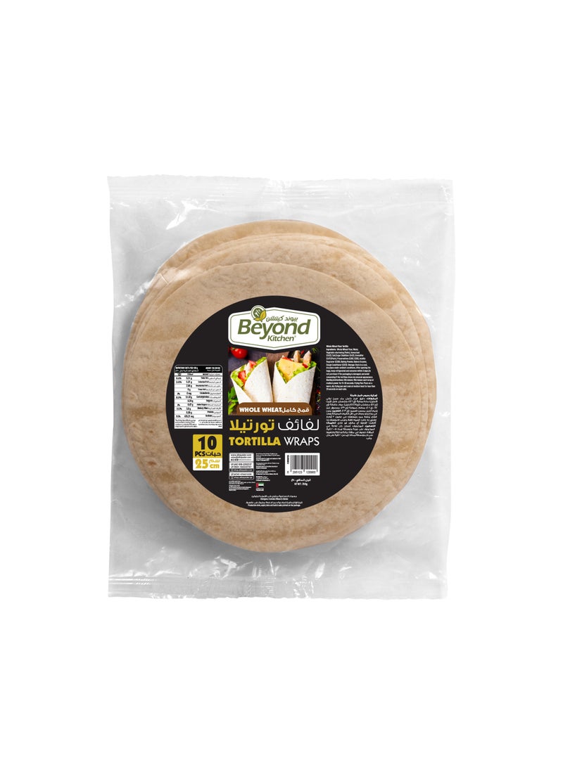 Beyond Kitchen 25cm Whole Wheat Tortilla Wraps [10pcs x 1pkt] - Image 1