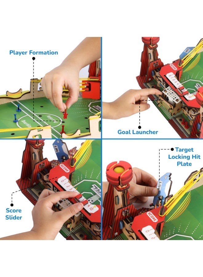 Smartivity Mini Football DIY STEM Educational Toy Kit for Kids Age 6+ | Wooden Learning Toy | Build & Play | Gift for Boys & Girls - Image 4