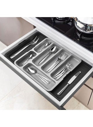 Cutlery Holder Inside Drawer Adjustable Openable Knife Spoon Fork Drawer Organizer Sliding Cutlery Holder - pzsku/Z51FB6F7741DBE34CD289Z/45/_/1730564082/905dfaa3-faca-4285-bf56-8ec27a83bc3f