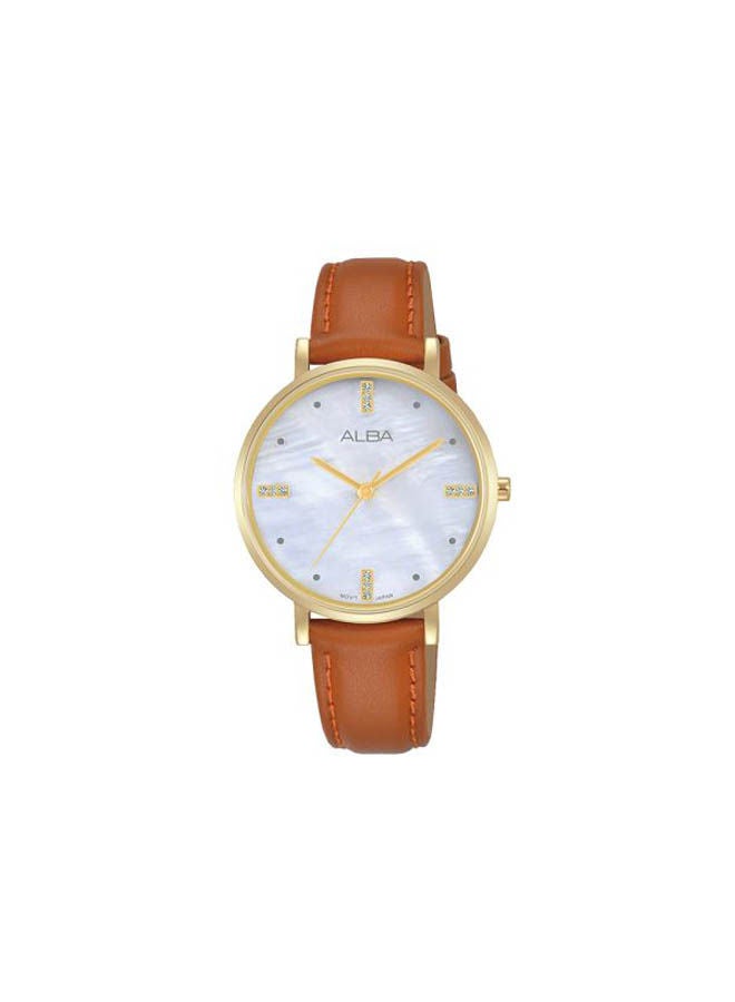 Alba Leather Analog Watch AH8882X
