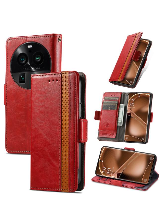 اس-توب جراب لهاتف OPPO Find X6 Pro CaseNeo Splicing جراب هاتف جلدي مزدوج مغناطيسي - Image 1