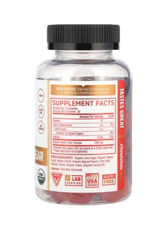 Zhou Organic Apple Cider Vinegar Gummies, 60 Vegan Gummies  - Image 2