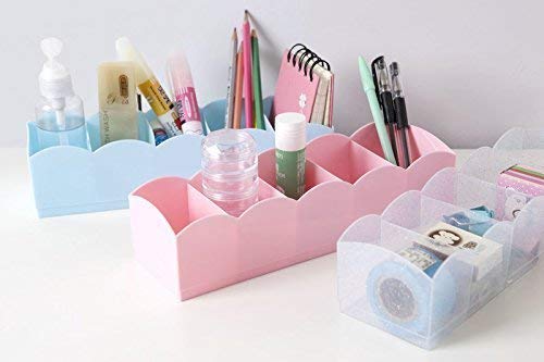 JAAP JAAP Multipurpose Plastic 5 Grid Socks Storage Organizer Holder Set of 4 Pcs Assorted Color  - Image 2