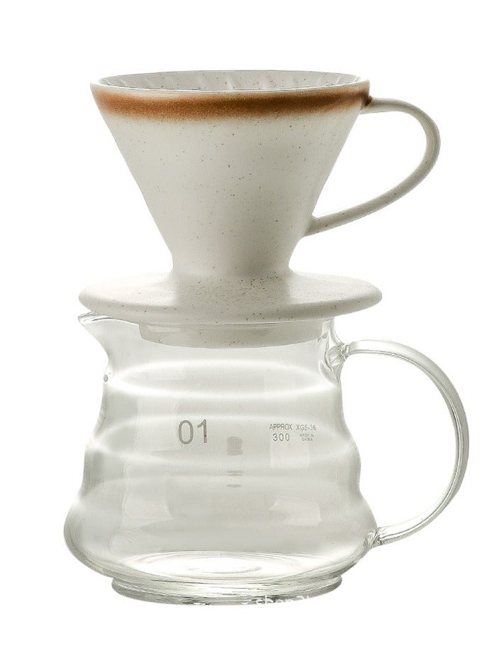 RANK Drip set v60, a coffee machine consisting of a funnel and a glass server 01 - Image 1