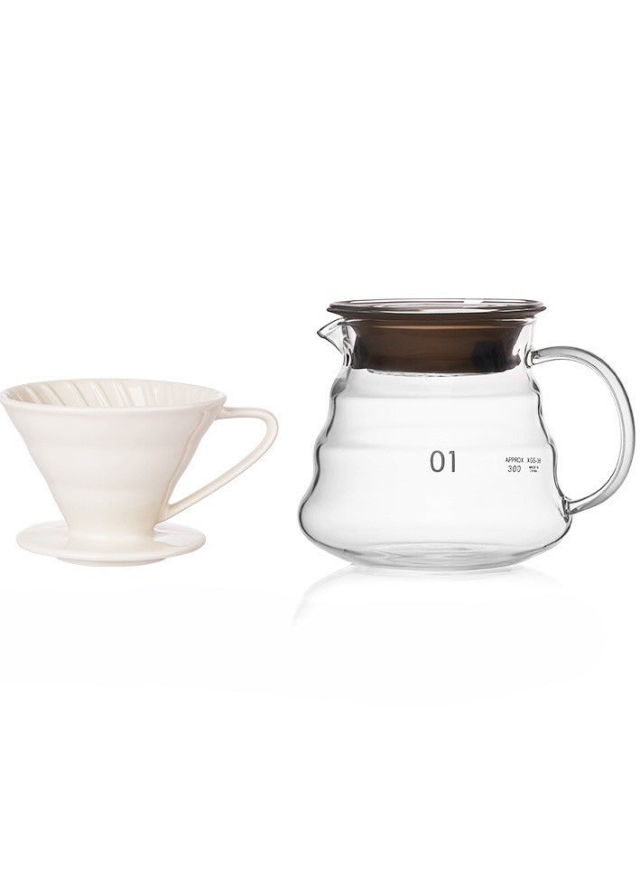 RANK Drip set v60, a coffee machine consisting of a funnel and a glass server 01 - Image 2