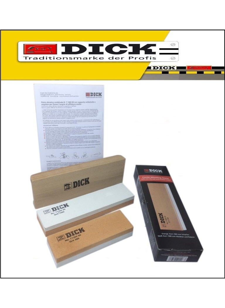 F. DICK حجر شحذ السكاكين الرطب F.dick 360/1000 حبيبة (15 سم)  - Image 1