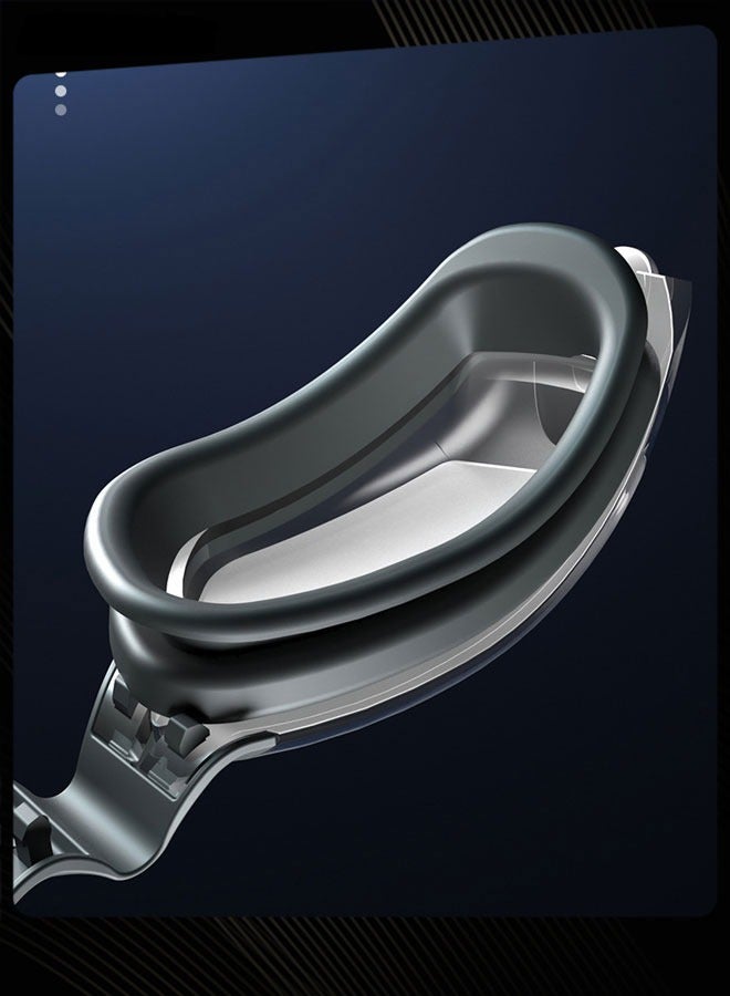 YUKE Men Adjustable Anti-Fog NO Leaking UV Protection Wide View Lightweight Swimming Goggles - Image 2