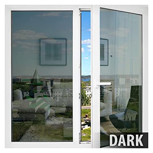 HOME13™ Privacy Window Film Window Glass Door Film for Home,Office,Bathroom Privacy (50x304 cm, 02 Light Black Film) - Image 2